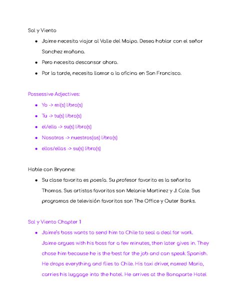 sol y viento episode summaries.